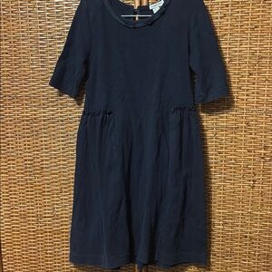 crewcuts navy cotton girls dress size 7 EUC versatile and classic